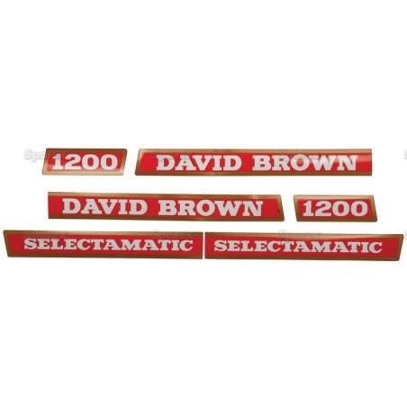 Zestaw naklejek - David Brown 1200 - Selectamatic