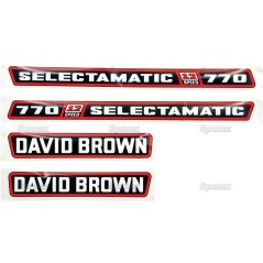 Zestaw naklejek - David Brown 770 Selectamatic