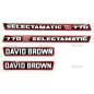 Zestaw naklejek - David Brown 770 Selectamatic