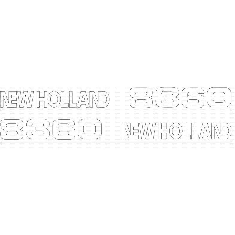 Zestaw naklejek - Ford / New Holland 8360