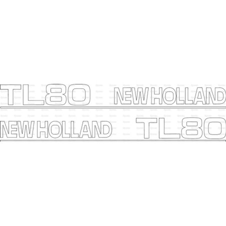 Zestaw naklejek - Ford / New Holland TL80