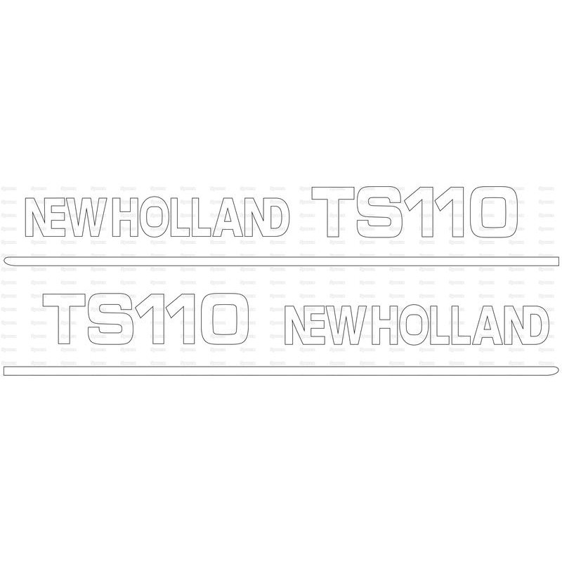 Zestaw naklejek - Ford / New Holland TS110