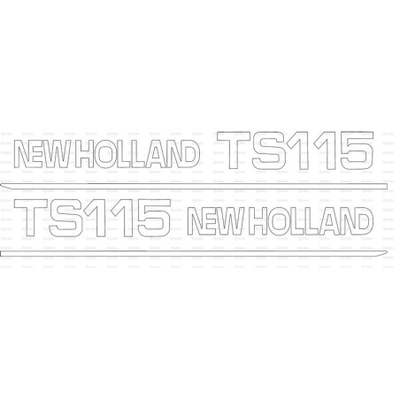 Zestaw naklejek - Ford / New Holland TS115