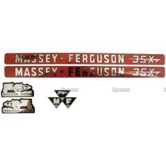 Zestaw naklejek - Massey Ferguson 35X 