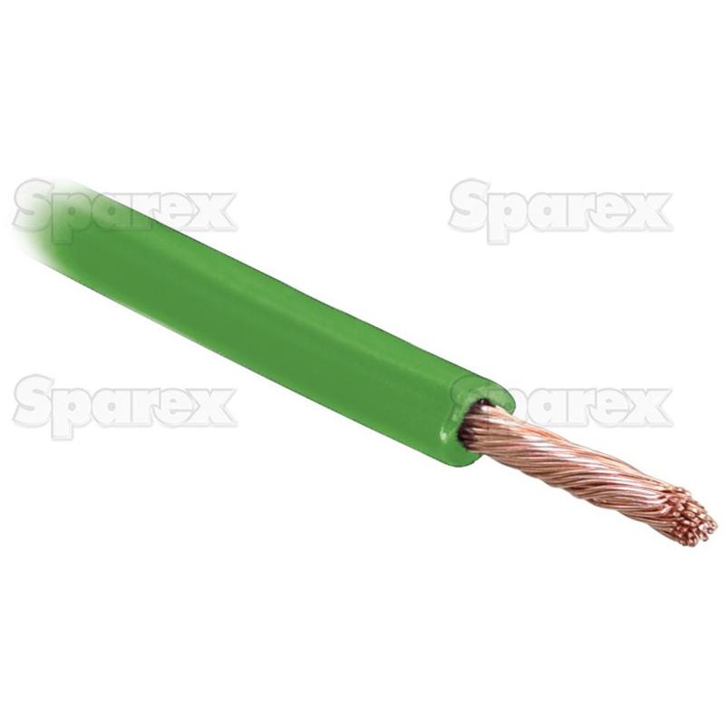 żyłowy kabel elektryczny - 1 Rdzeń, 1.5mm² Przewód, zielony (Długość: 10M), (agropak)