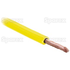 żyłowy kabel elektryczny - 1 Rdzeń, 1.5mm² Przewód, żółty (Długość: 50M)