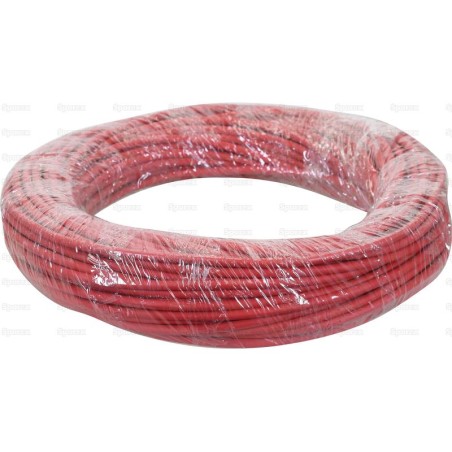 żyłowy kabel elektryczny - 1 Rdzeń, 10mm² Przewód, Czerwony (Długość: 50M)