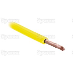 żyłowy kabel elektryczny - 1 Rdzeń, 1mm² Przewód, żółty (Długość: 10M), (agropak)