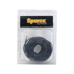 żyłowy kabel elektryczny - 1 Rdzeń, 2.5mm² Przewód, Czarny (Długość: 10M), (agropak)