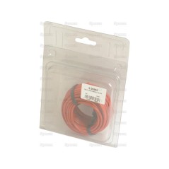 żyłowy kabel elektryczny - 1 Rdzeń, 2.5mm² Przewód, Czerwony (Długość: 10M), (agropak)