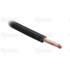 żyłowy kabel elektryczny - 1 Rdzeń, 2mm² Przewód, Czarny (Długość: 10M), (agropak)