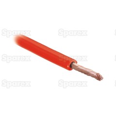żyłowy kabel elektryczny - 1 Rdzeń, 2mm² Przewód, Czerwony (Długość: 10M), (agropak)