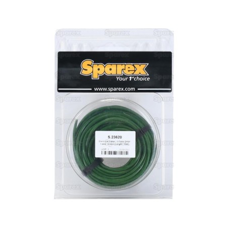 żyłowy kabel elektryczny - 1 Rdzeń, 2mm² Przewód, zielony (Długość: 10M), (agropak)