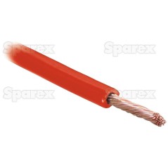 żyłowy kabel elektryczny - 1 Rdzeń, 4mm² Przewód, Czerwony (Długość: 50M)