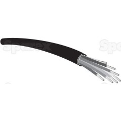 żyłowy kabel elektryczny - 2 Rdzeń, 1.5mm² Przewód, Czarny (Długość: 50M) 