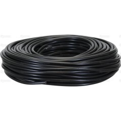 żyłowy kabel elektryczny - 2 Rdzeń, 1mm² Przewód, Czarny (Długość: 50M)
