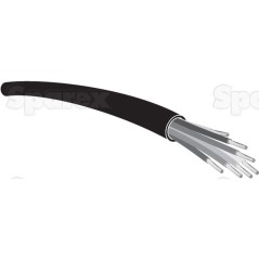 żyłowy kabel elektryczny - 3 Rdzeń, 1.5mm² Przewód, Czarny (Długość: 50M) 