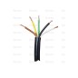 żyłowy kabel elektryczny - 5 Rdzeń, 1mm² Przewód, Czarny (Długość: 50M)