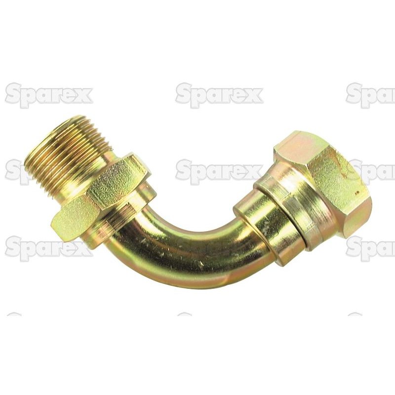 Adapter hydrauliczny 1'' BSP Męski x 1'' BSP Obrotowa żeńska 90° Swept Elbow