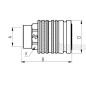 Faster Wtyczka hydrauliczna Żeński 1/2'' Wielkość montażowa x 1/2'' BSP Gwint żeński