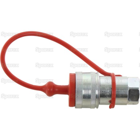 Faster Zaślepka Czerwony PVC Pasuje do 1/2'' Female Coupling TM12LR