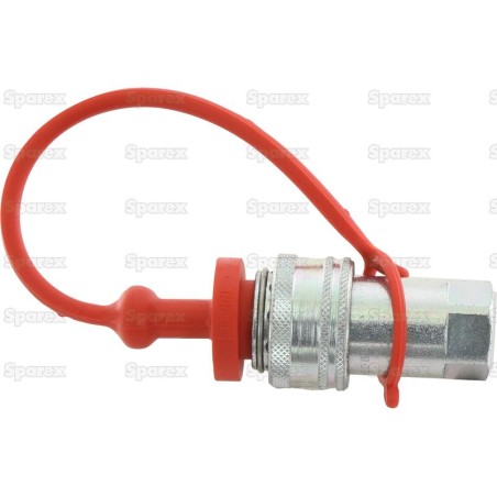 Faster Zaślepka Czerwony PVC Pasuje do 1/2'' Female Coupling TMH 12