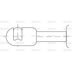 Amortyzator gazowy, Długość całkowita w: 240mm 