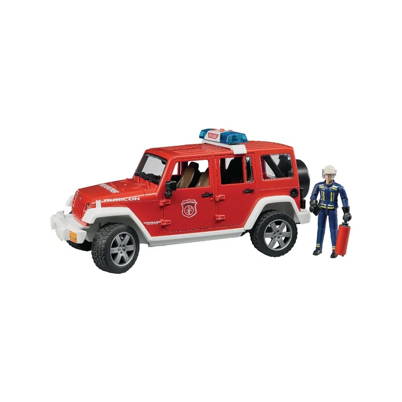 Bruder Samochód strażacki Jeep Wrangler z figurkami 02528