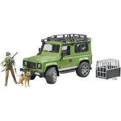 Bruder Land Rover Defender z figurką leśniczego i psa 02587