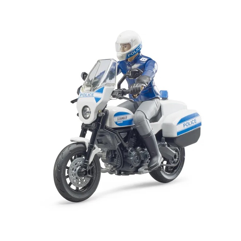 Bruder Motocykl policyjny Scrambler Ducati z figurką policjanta 62731