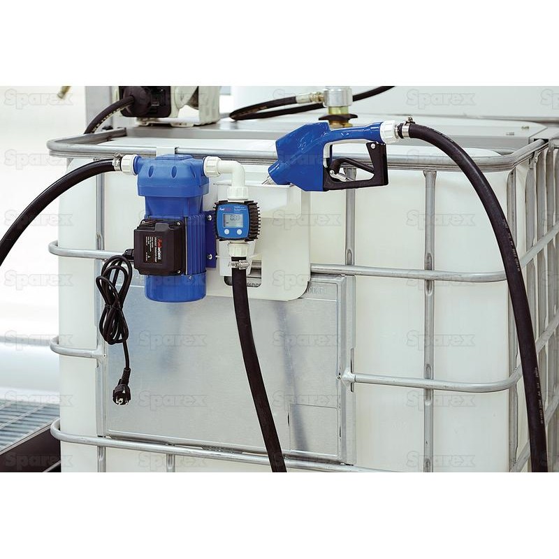 FuelWorks - AdBlue Zestaw z przepływomierzem do dozowania z paletopojemników IBC, 230V, (Euro Wtyczki)