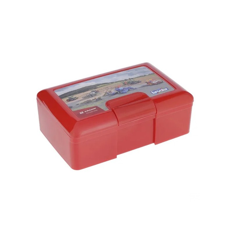 Pudełko śniadaniowe 200x130x70 mm czerwone
