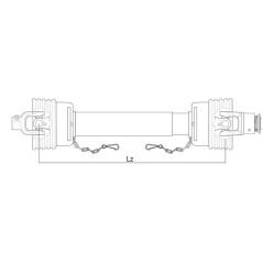 GARDLOC Wałek odbioru mocy-kompletny - (Lz) Długość: 1010mm, 1 3/8'' x 6 frezów, bolec szybkiego zwalniania to 1 3/8'' x... 