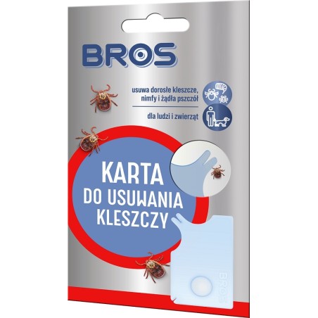 BROS karta do usuwania kleszczy