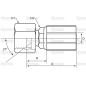 Gates JIC 37° Wkłąd węża 1/2'' x 7/8'''' Żeński Złączka prosta