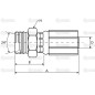 Gates Metryczny 24° Wkłąd węża 1/2'' x M22 x 1.50 Męski Prosta