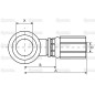 Gates Metryczny Śruba drożna 3/8'' x M16