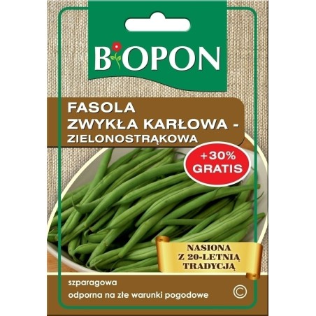 FASOLA KARŁ.ZIELONA JAGUSIA 25g ZIELONOSTRĄKOWA BIOPON