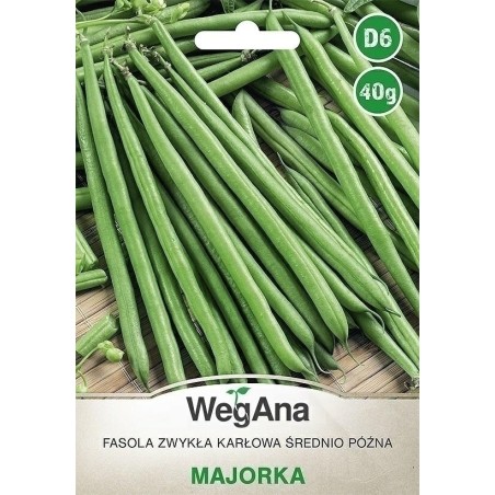 FASOLA ZWYKŁA KARŁOWA MAJORKA 40G WEGANA