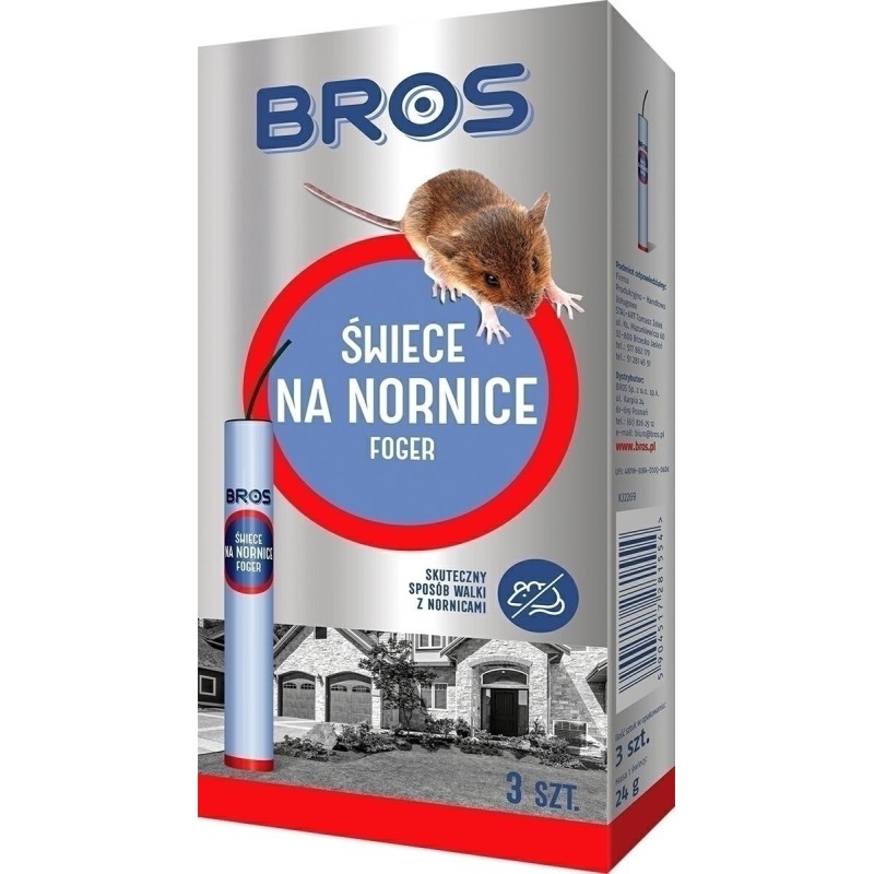 FOGER ŚWIECE NA NORNICE 3szt BROS