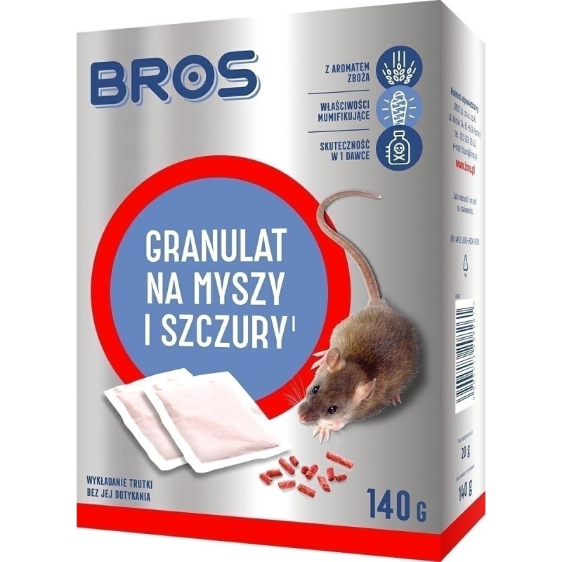 GRANULAT NA MYSZY I SZCZURY 140g BROS