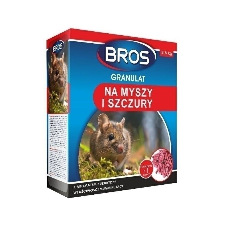 GRANULAT NA MYSZY I SZCZURY 2.5kg BROS