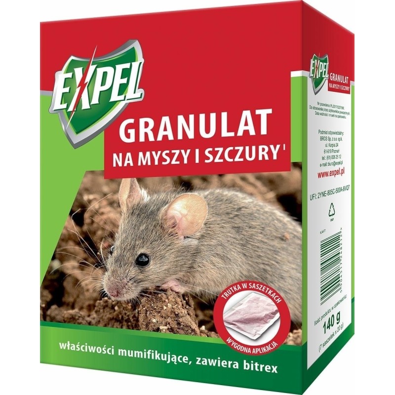 GRANULAT NA MYSZY I SZCZURY 140g EXPEL