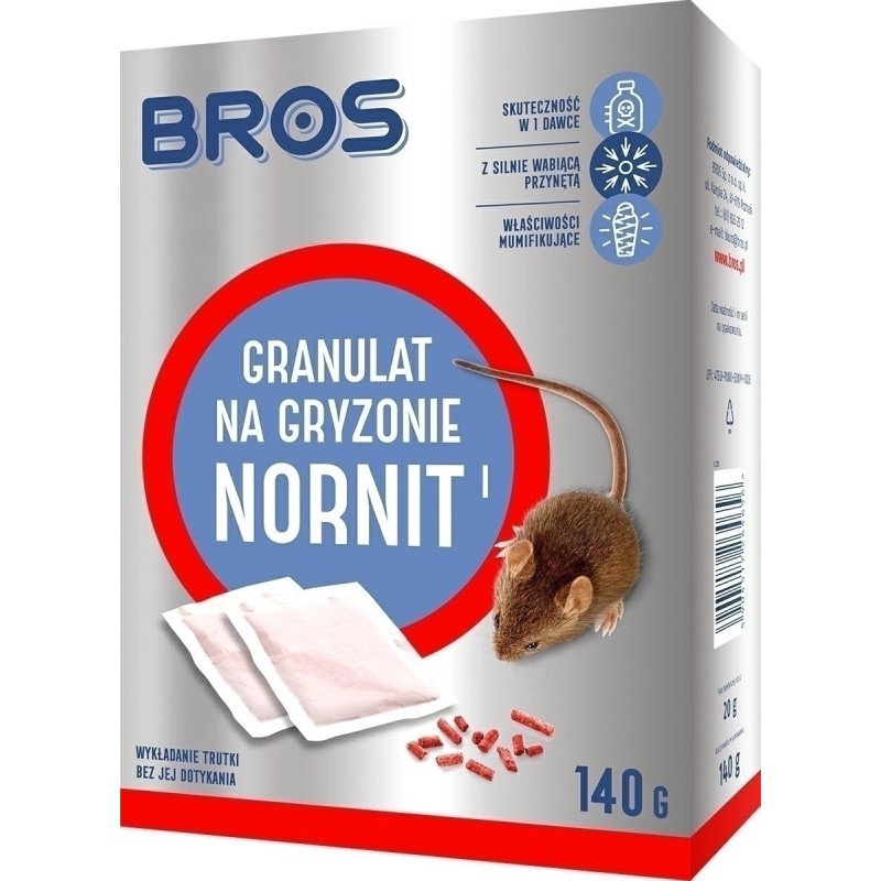 GRANULAT NA NORNICE I KARCZOWNIKI 140g BROS