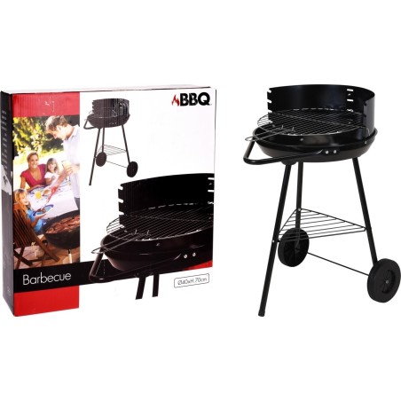 GRILL OKRĄGŁY NA KÓŁKACH śr 40 wys. 70cm KOOPMAN