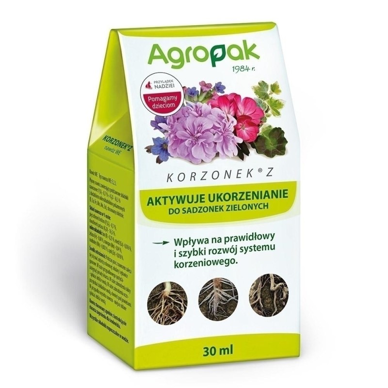 KORZONEK Z 30ml DO ZIELONYCH AGROPAK