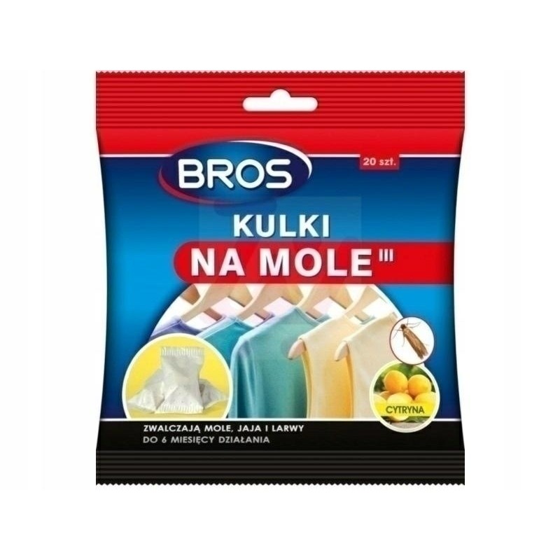 KULKI NA MOLE CYTRYNOWE 20szt BROS