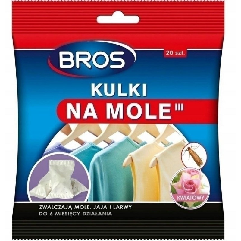 KULKI NA MOLE KWIATOWE 20szt BROS