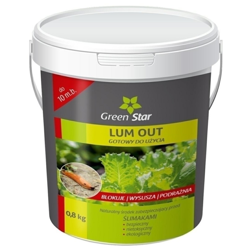 LUMOUT 0.8kg GREEN STAR ZABEZPIECZA PRZED ŚLIMAKAMI