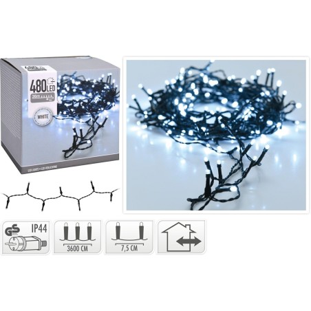 ŁAŃCUCH LEDOWY 480szt. LED BIAŁY ZEW. KOOPMAN